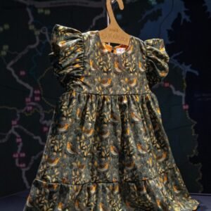 Vestido Infantil Estampado – Mata Atlântica - Ateliê Samaruka