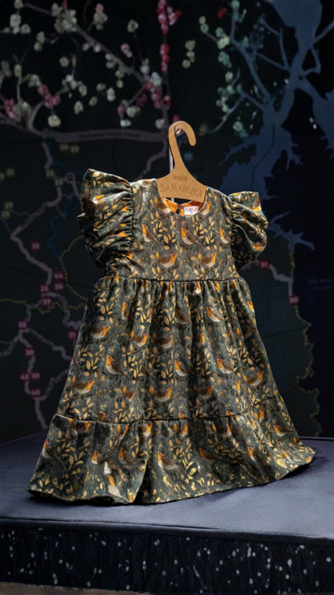 Vestido Infantil Estampado – Mata Atlântica - Ateliê Samaruka